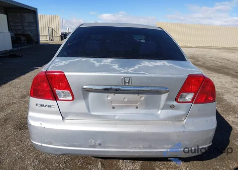 2003 Honda Civic Ex z USA, uszkodzony, nr VIN 2HGES25753H516101